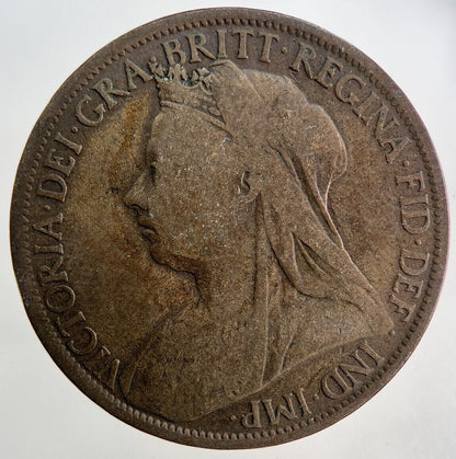 1895 Victoria One Penny Coin | Fine Collectable Grade