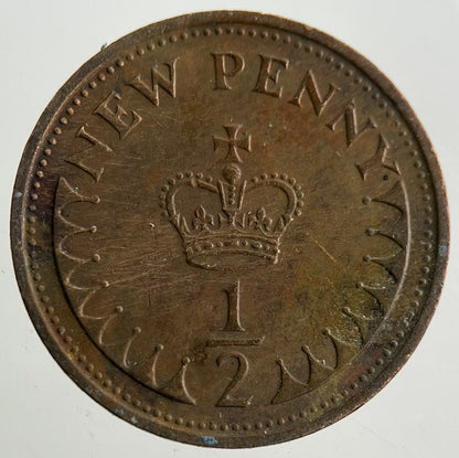 1971 Elizabeth II 2nd New 1/2 Half - Penny Coin | Fine Collectable Grade