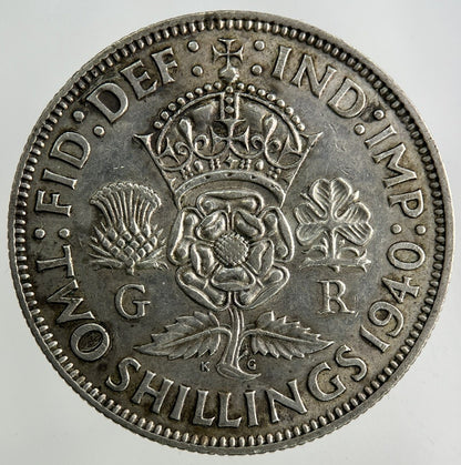 1940 George VI Florin Silver Coin | Fine Collectable Grade
