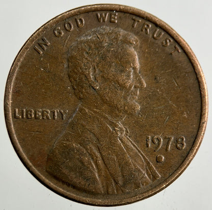1978 - D US USA Lincoln One Cent Coin | Fine Collectable Grade