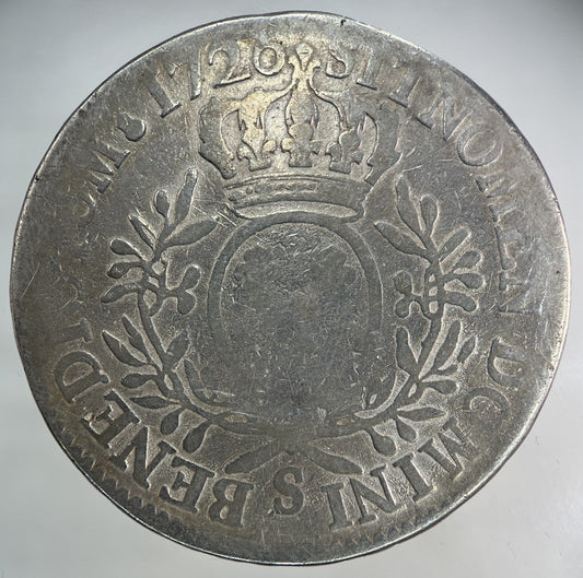 1726 France 1 Ecu Silver Coin | Collectable Grade