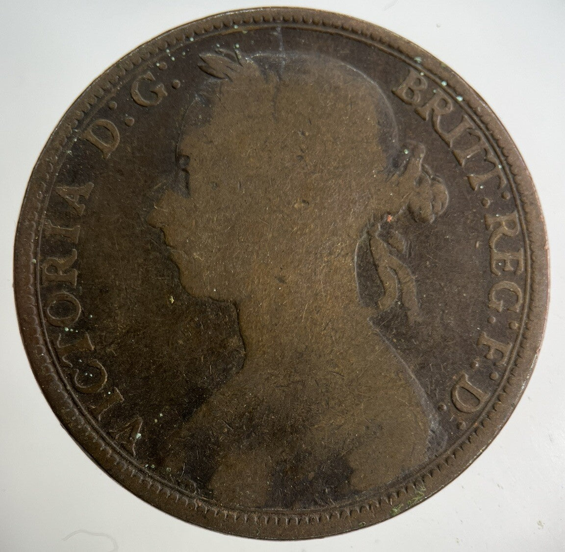 1891 Victoria One Penny Coin | Collectable Grade