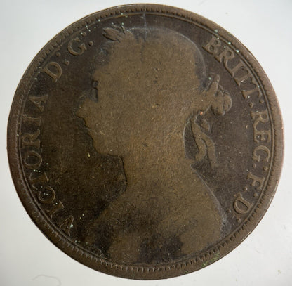 1891 Victoria One Penny Coin | Collectable Grade