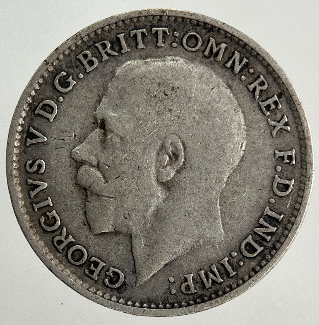 1917 George V Threepence Silver Coin | Fine Collectable Grade