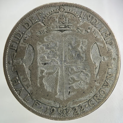 1922 George V Half - Crown Silver Coin | Collectable Grade