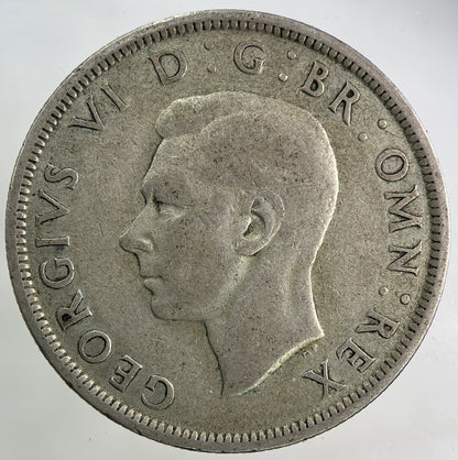 1944 George VI Half - Crown Silver Coin | Fine Collectable Grade
