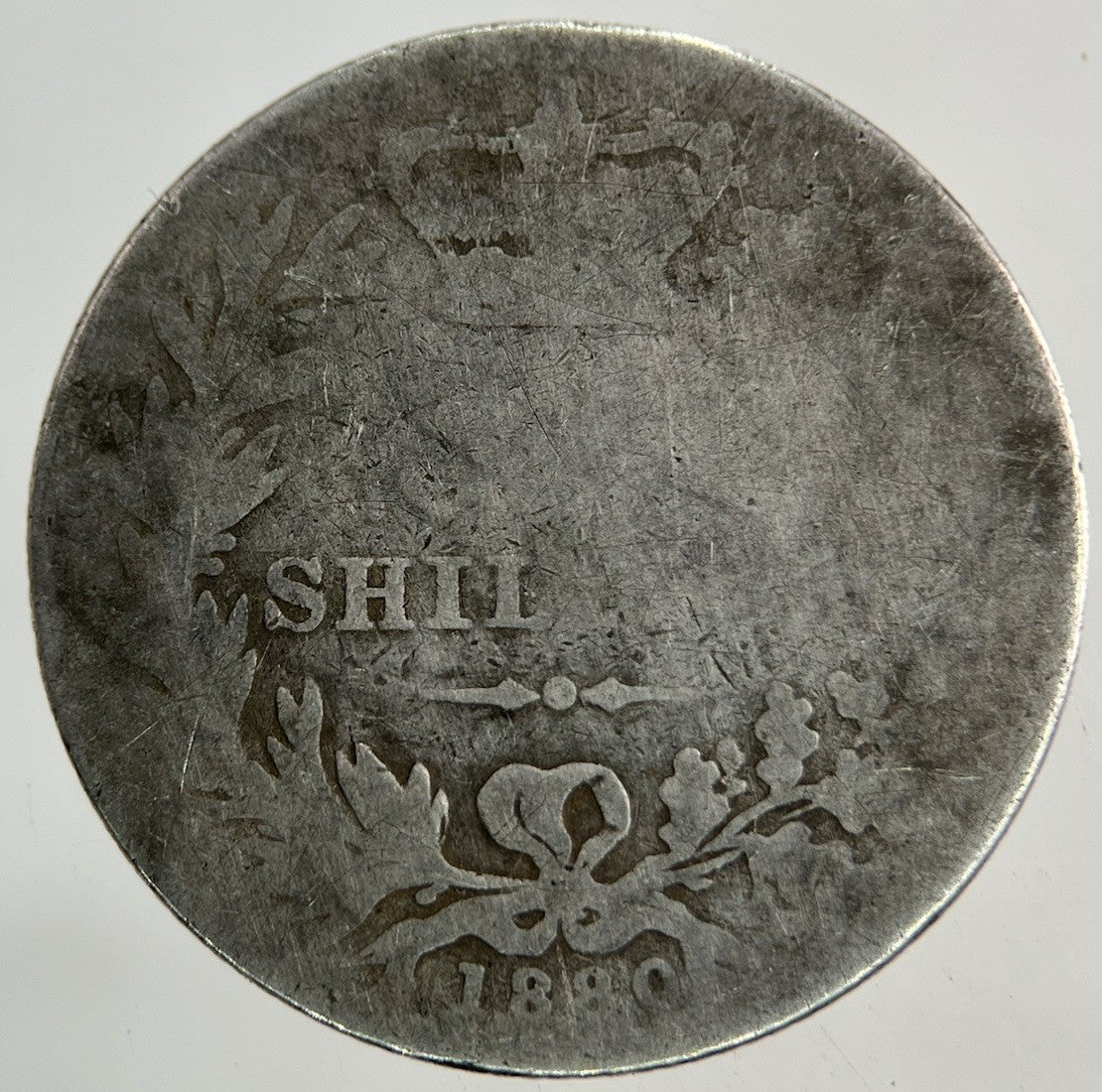 1880 Victoria Shilling Silver Coin | Fair Grade