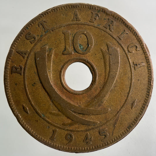 1945 East Africa 10 Cents Coin | Collectable Grade