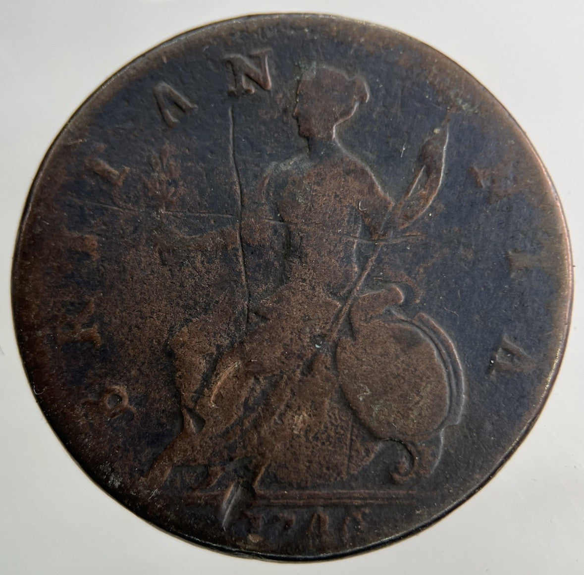 1746 George II 2nd Half - Penny Coin | Collectable Grade