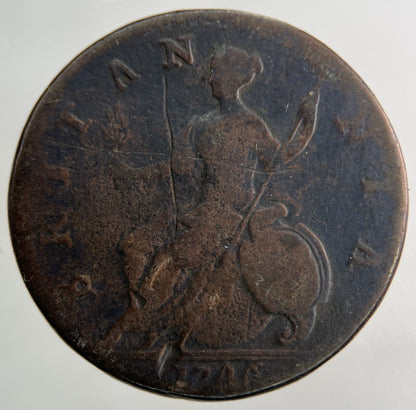 1746 George II 2nd Half - Penny Coin | Collectable Grade