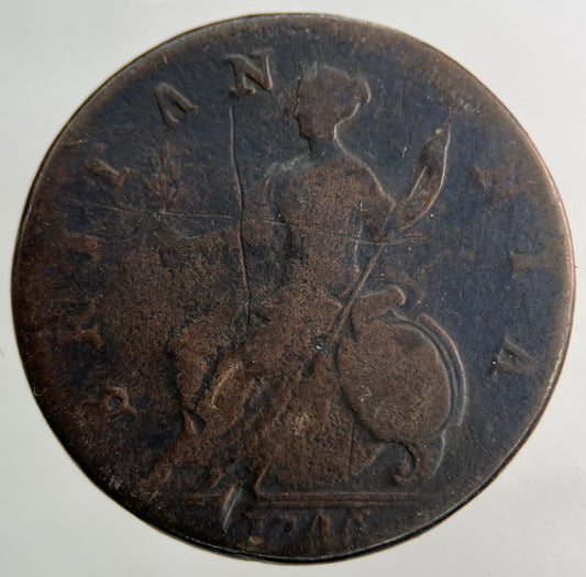 1746 George II 2nd Half - Penny Coin | Collectable Grade