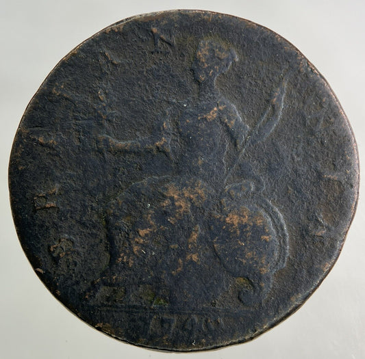 1749 George II 2nd Half - Penny Coin | Collectable Grade