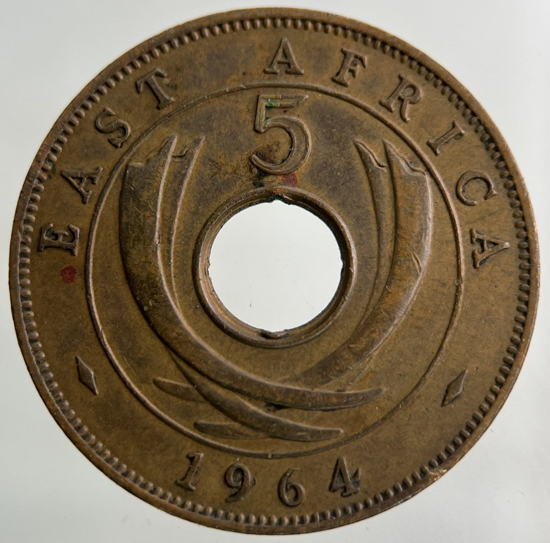 1964 East Africa Five Cents Coin | Very High Grade