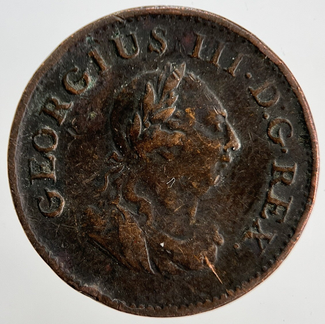 1806 George III Irish Hibernia Farthing Coin | Collectable Grade | a1837