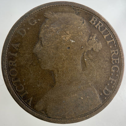 1889 Victoria One Penny Coin | Collectable Grade