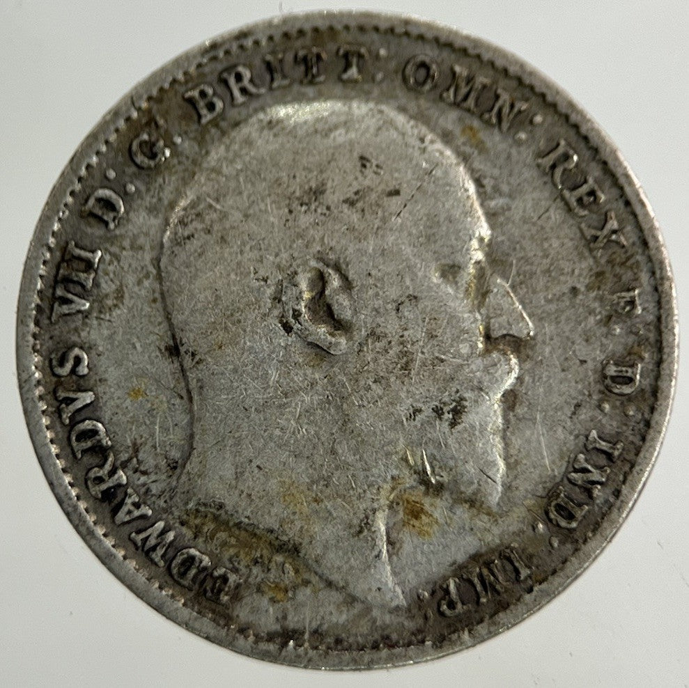 1908 Edward VII Threepence Silver Coin | Fine Collectable Grade