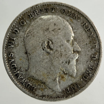 1908 Edward VII Threepence Silver Coin | Fine Collectable Grade