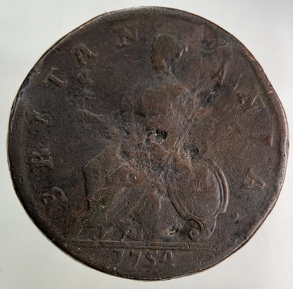 1754 George II 2nd Half - Penny Coin | Collectable Grade