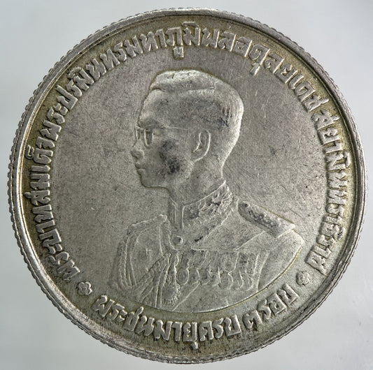 1963 Thailand Rama IX 20 Baht Silver Coin | Fine Collectable Grade