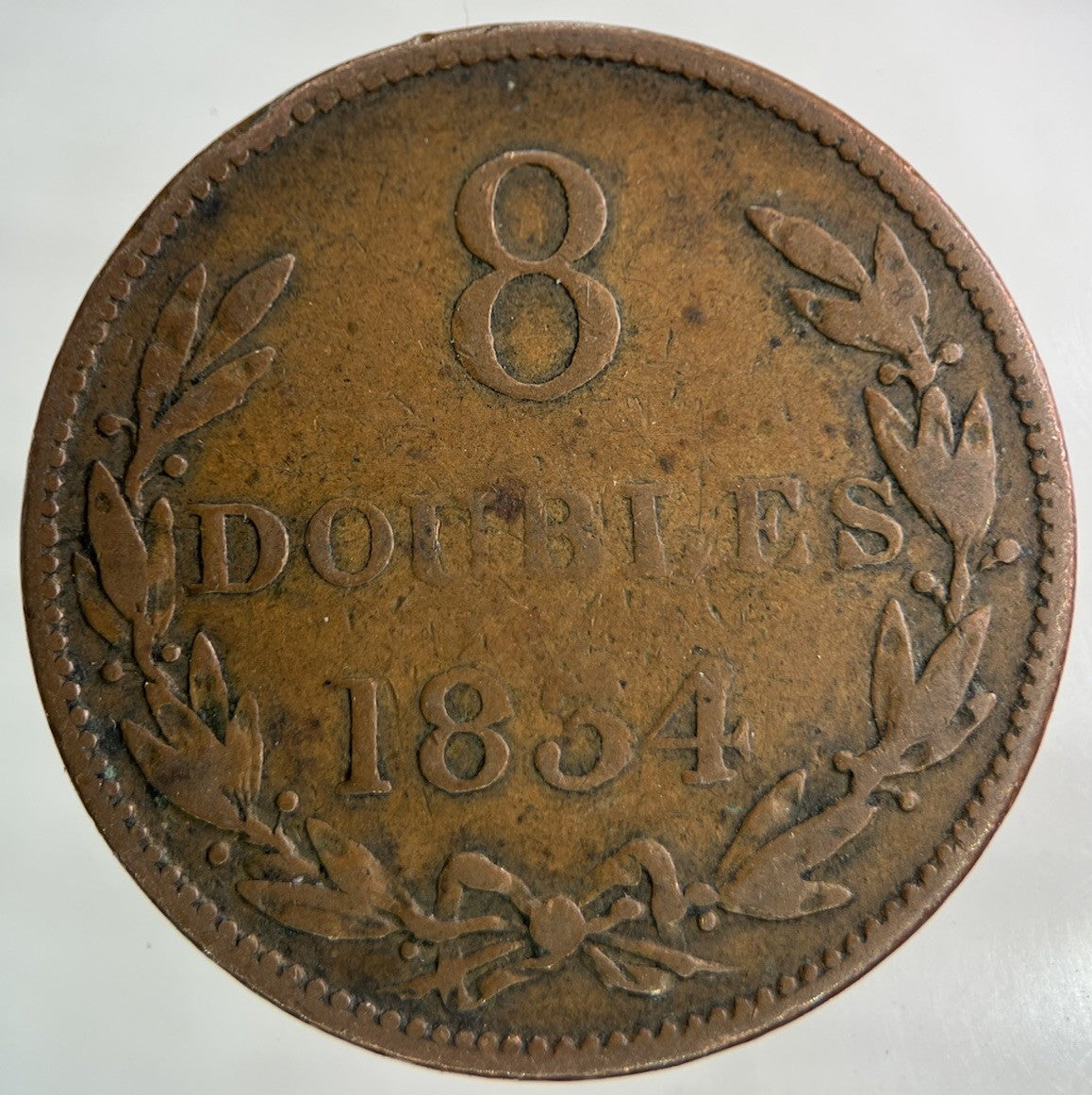1834 Guernsey 8 Doubles Coin | Collectable Grade