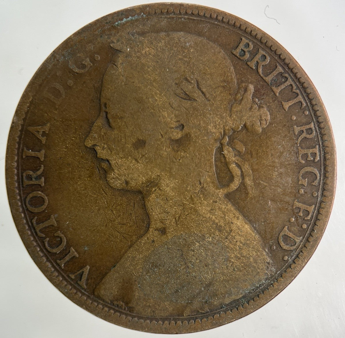 1889 Victoria One Penny Coin | Collectable Grade