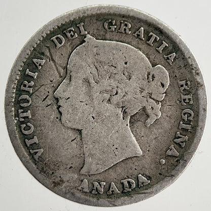 1863 Canada 5 Cents Silver Coin | Collectable Grade | a8323