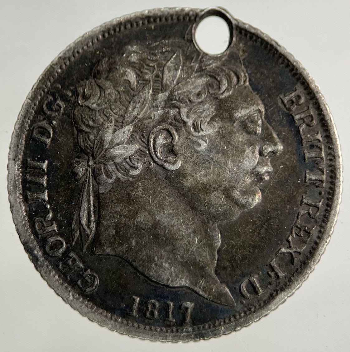 1817 George III 3rd Sixpence Silver Coin | Fine Collectable Grade