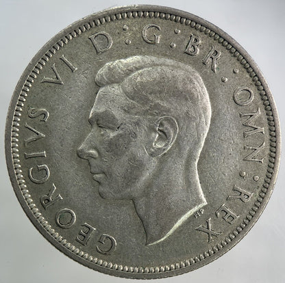 1942 George VI Half - Crown Silver Coin | Fine Collectable Grade
