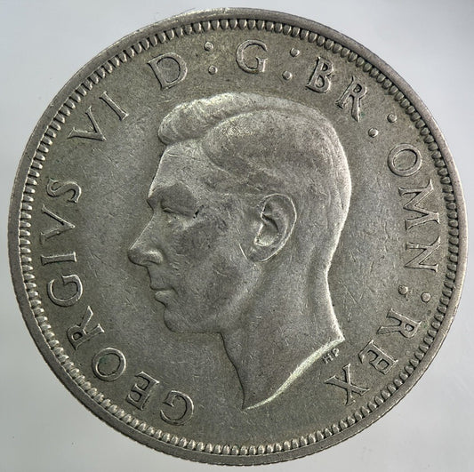 1942 George VI Half - Crown Silver Coin | Fine Collectable Grade