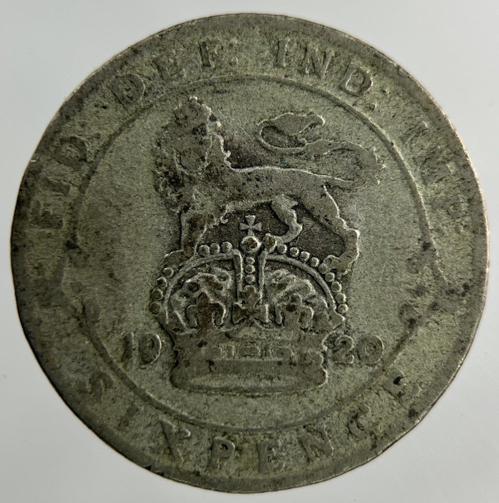 1920 George V Sixpence Silver Coin | Fair Grade
