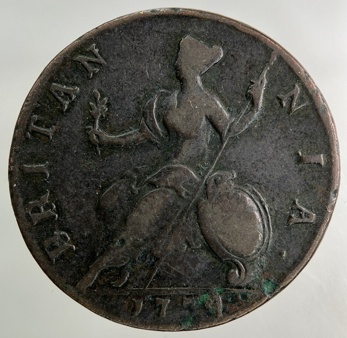 1734 George II 2nd Half - Penny Coin | Fine Collectable Grade