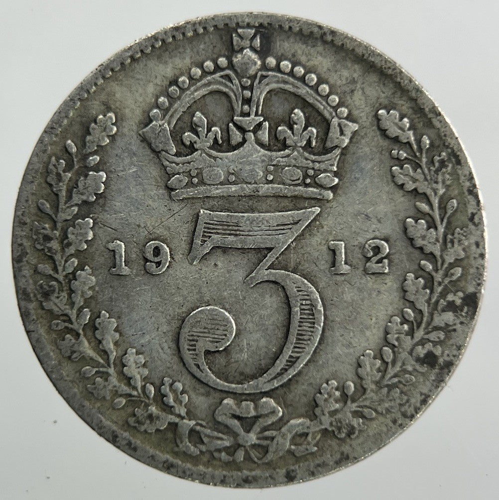 1912 George V Threepence Silver Coin | Collectable Grade