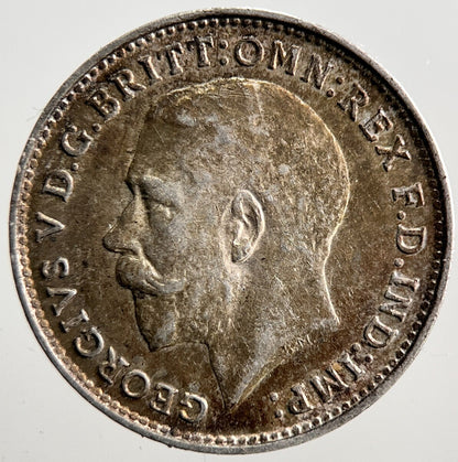1918 George V Threepence Silver Coin | Very High Grade