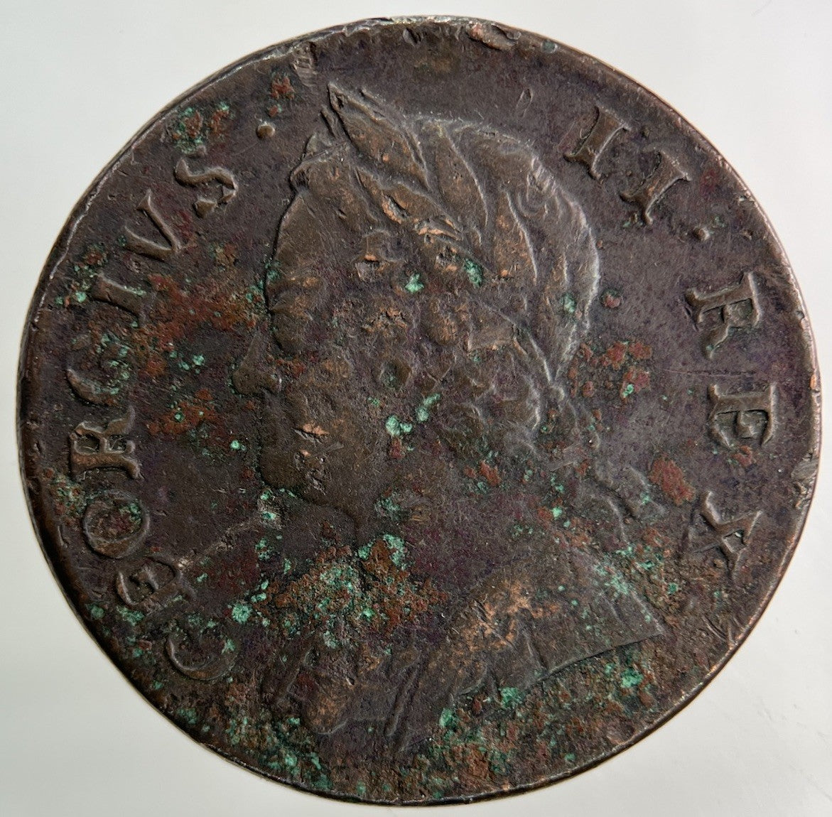 1753 George II 2nd Half - Penny Coin | Very High Grade
