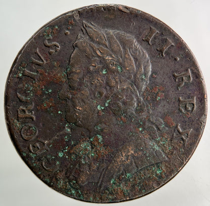 1753 George II 2nd Half - Penny Coin | Very High Grade