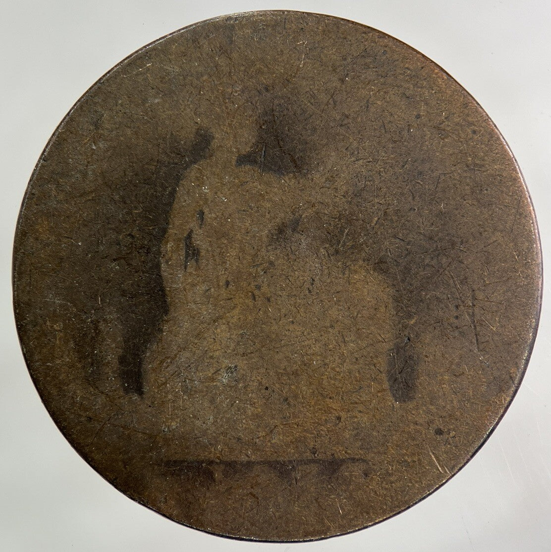 British Victoria One Penny Coin | Worn Grade