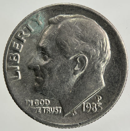 1985 US USA Roosevelt Dime Coin | Fine Collectable Grade