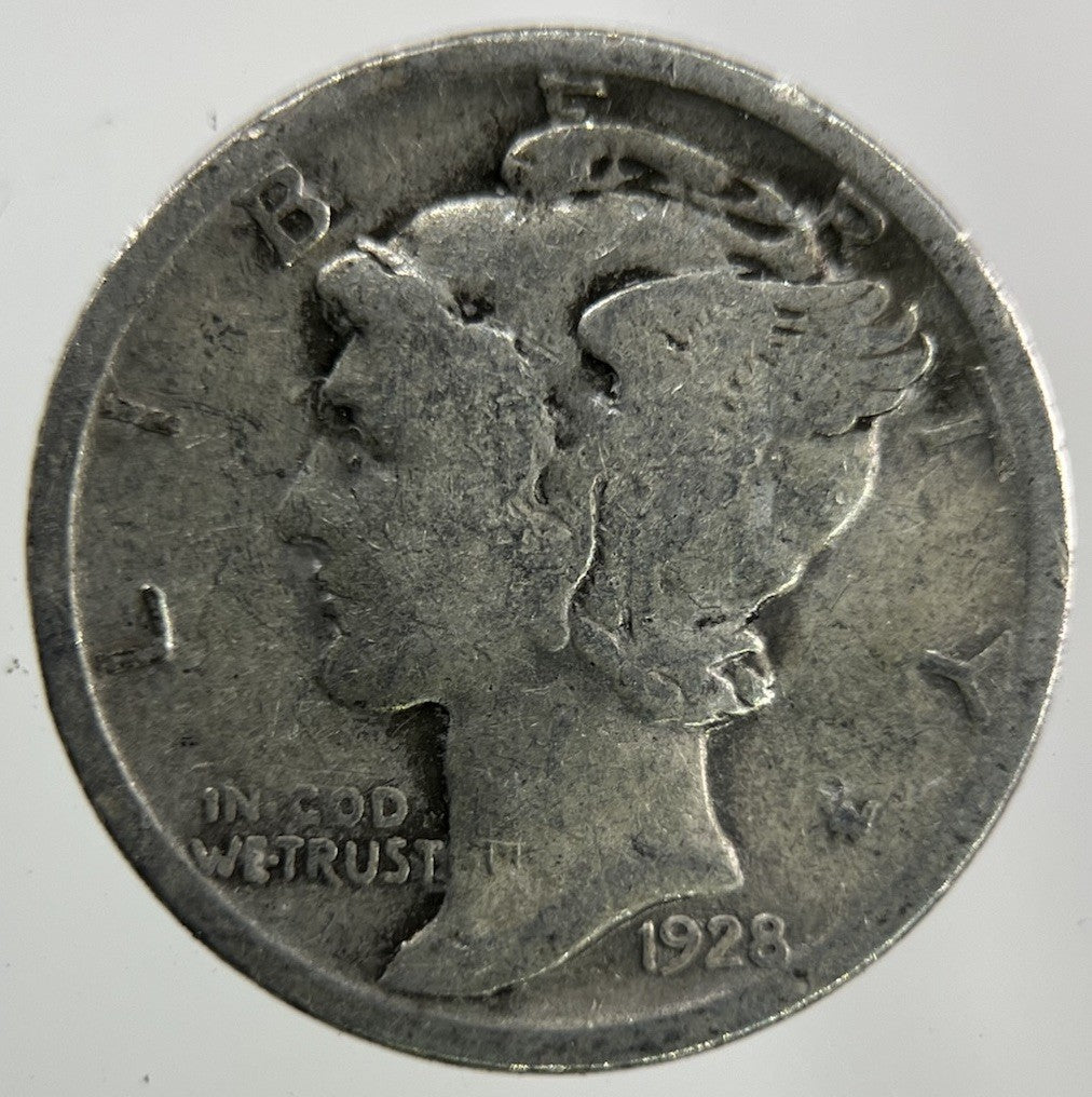 1928 US USA Mercury Dime Silver Coin | Collectable Grade