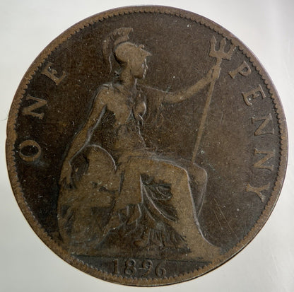 1896 Victoria One Penny Coin | Collectable Grade