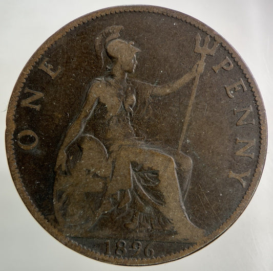 1896 Victoria One Penny Coin | Collectable Grade