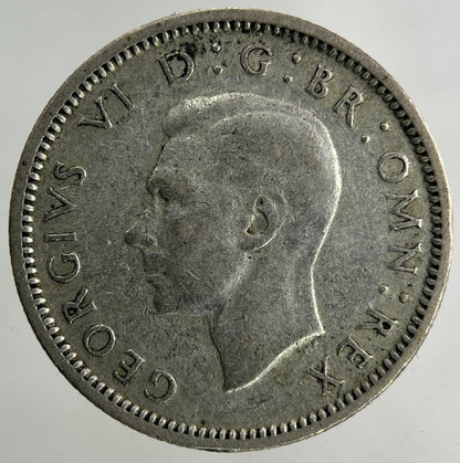 1945 George VI Sixpence Silver Coin | Fine Collectable Grade