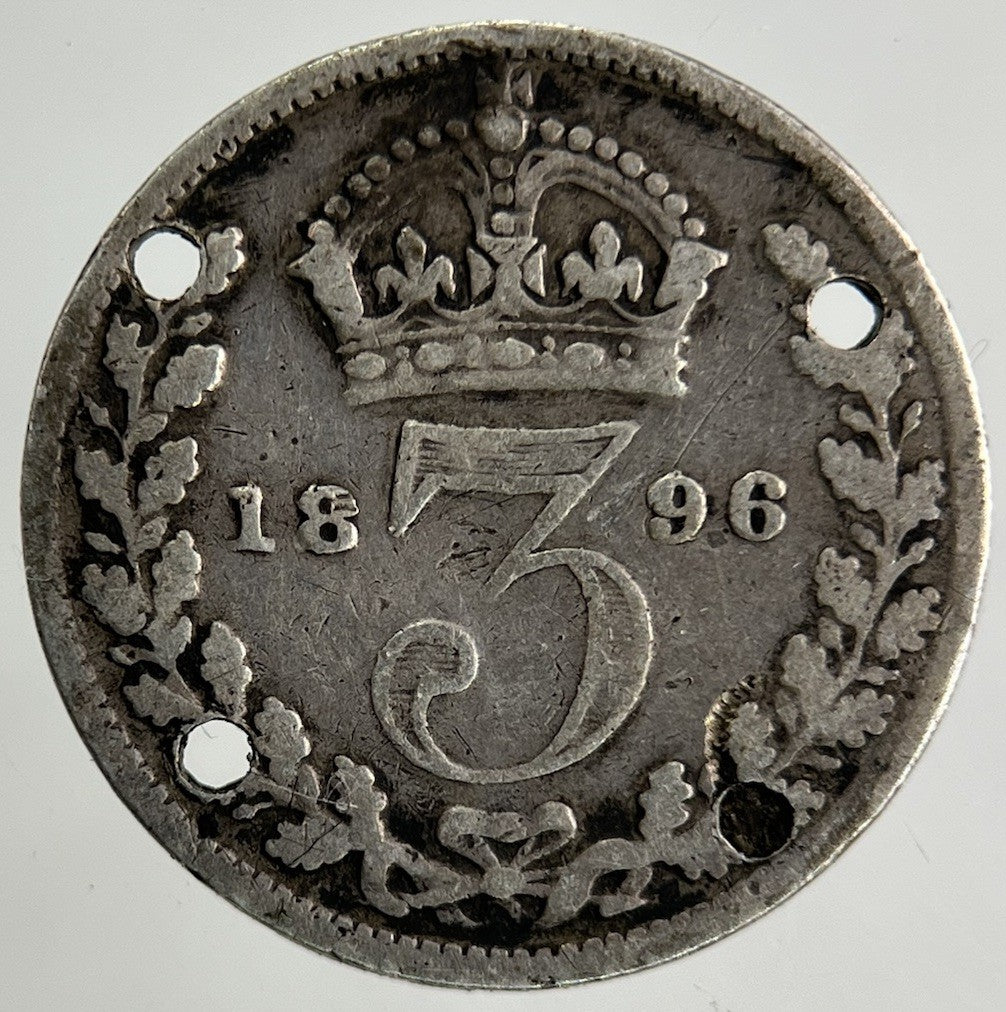 1896 Victoria Threepence Silver Coin | Collectable Grade