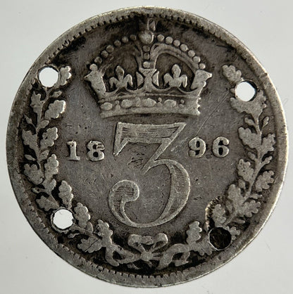 1896 Victoria Threepence Silver Coin | Collectable Grade