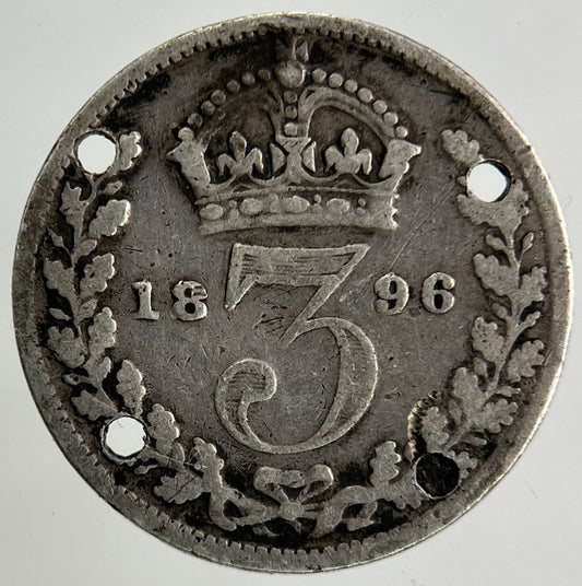 1896 Victoria Threepence Silver Coin | Collectable Grade