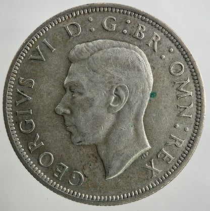 1946 George VI Half - Crown Silver Coin | Fine Collectable Grade