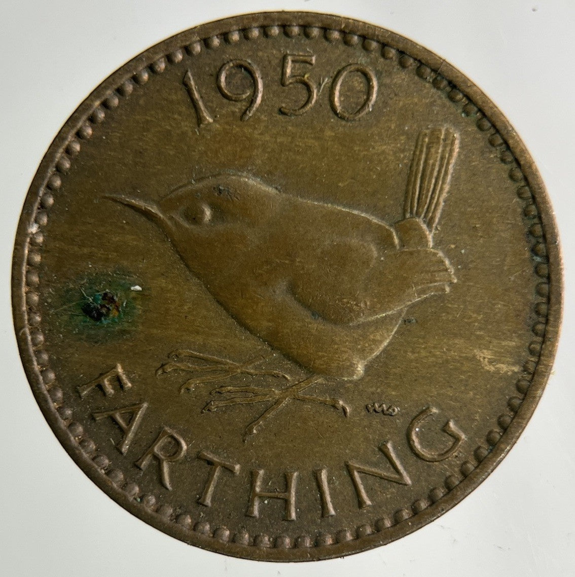1950 George VI Wren Farthing Coin | Fine Collectable Grade