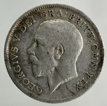 1918 George V Sixpence Silver Coin | Very High Grade