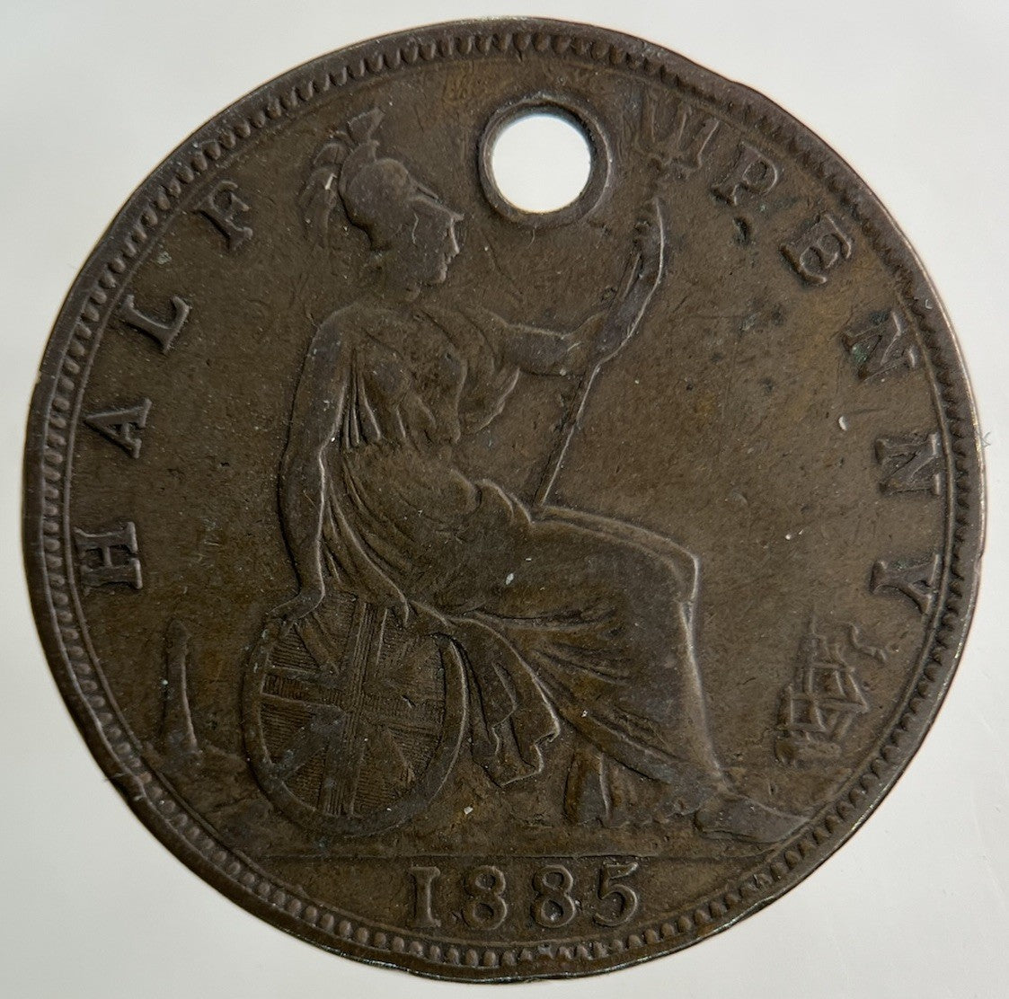 1885 Victoria Half - Penny Coin | Fine Collectable Grade