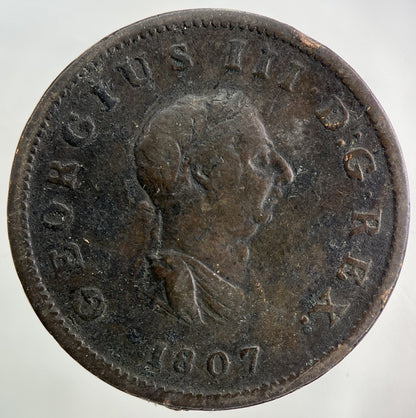 1807 George III 3rd Half - Penny Coin | Collectable Grade