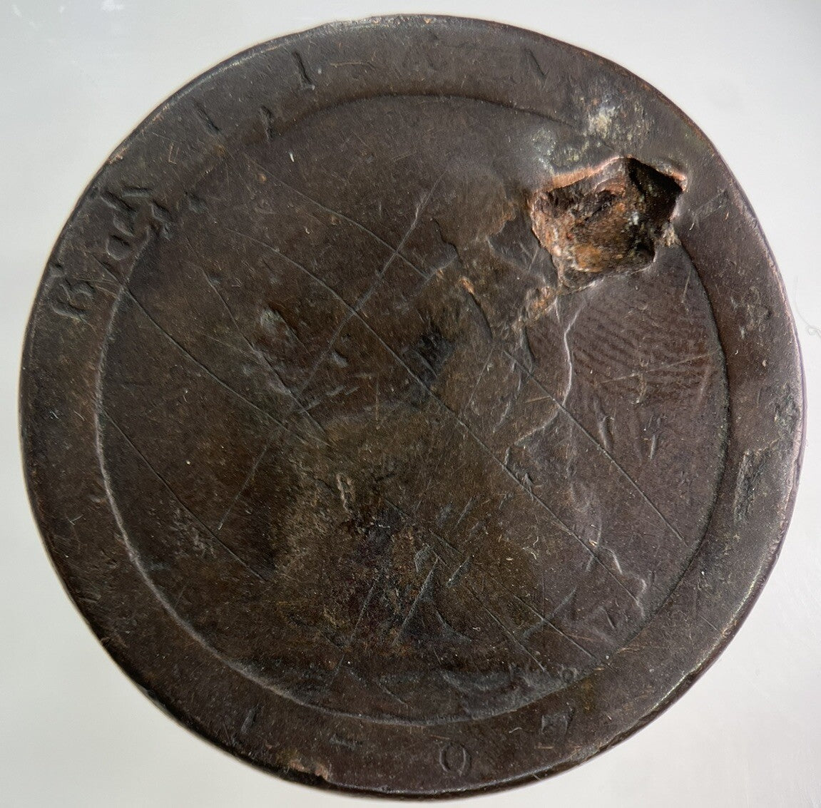 1797 George III 3rd Cartwheel One Penny Coin | Fair Grade